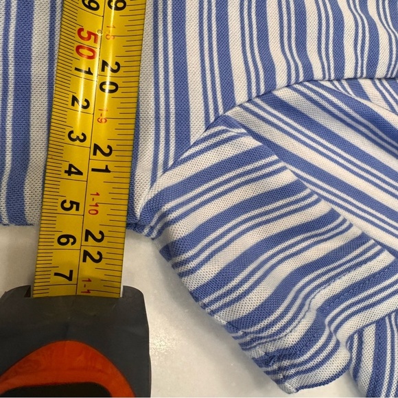 Ralph Lauren Golf Pro Fit Performance Mens Shirt Blue & White Stripe Sz L NWOT - Picture 6 of 13